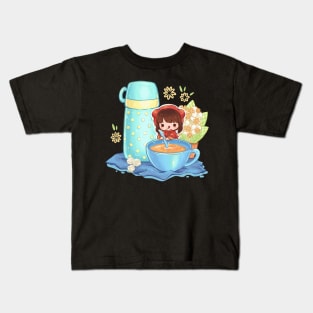 little red riding hood and her tea Kids T-Shirt